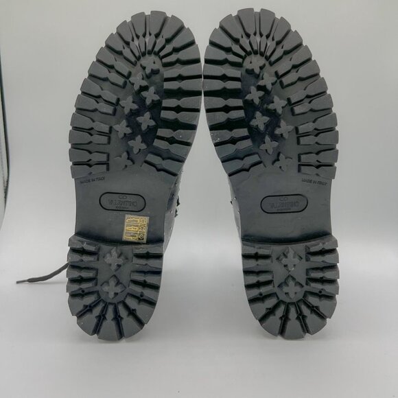 Valentino Garavani Black Rockstud Ankle Hiking Boots - Picture 9 of 12